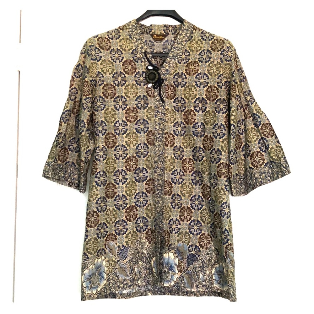 Handcrafted Batik Cotton Blouse